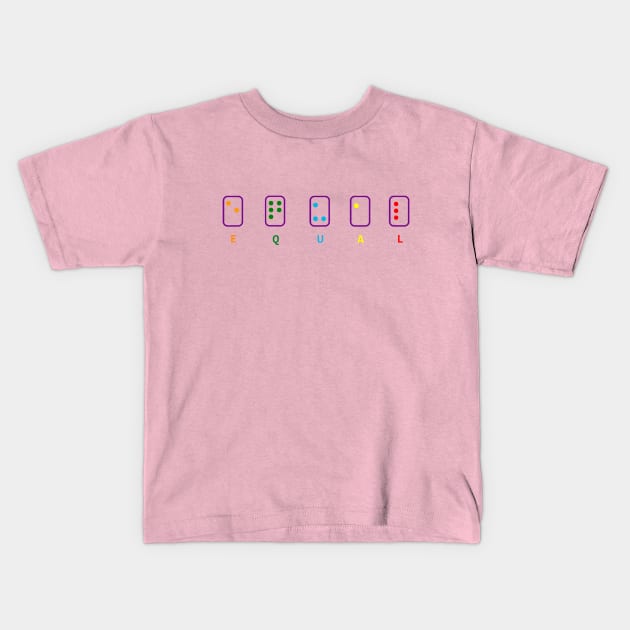 EQUAL! Kids T-Shirt by gasponce